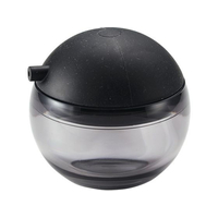 台和 ワンプッシュ液体調味料入れ COCORO(ココロ)PU-4 黒 FC278LJ-3457800