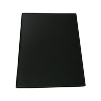 シンビ 皮製メニューブック KM-201-P 黒 FC538LH-3102310