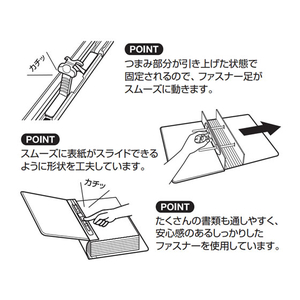 セキセイ のび～るファイル(エスヤード) A4タテ ピンク 1冊 F836825-AE-50F-PK-イメージ4