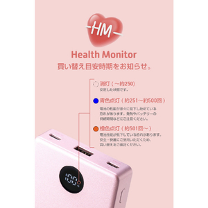 エレコム 半固体モバイルバッテリー(10000mAh/35W) ピンク DE-C86-10000PN-イメージ6