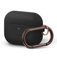 elago ORIGINAL HANG CASE カラビナ付き for AirPods Pro ブラック EL_APPCSSCOH_BK