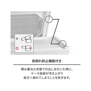 天馬 Fits フィッツケース マルチ 40-40S ホワイトクリア 2個 110015834 FC609TA-110015834-イメージ4