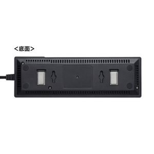サンワサプライ ギガビット対応 タップ型スイッチングハブ(8ポート・マグネット付き) ブラック LAN-GIGAT803BK-イメージ7
