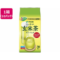 伊藤園 ワンポットエコティーバッグ 玄米茶30袋×10パック FCG861V
