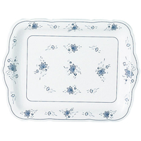 エンテック 角皿16.8吋 ビューティフラワー FC73121-BF-26