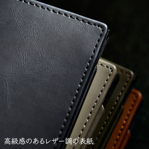 キングジム レザフェスU スライドメモパッド 黒 FCG569V-9932LU-BK-イメージ4