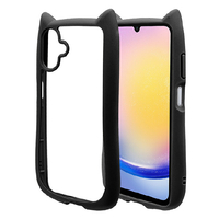ラスタバナナ GALAXY A25 5G用MIMI 猫耳ハイブリッドケース TPU×PC ブラック 8734GA25HPBK