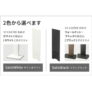 ナカムラ WALL TVスタンド V2キャスター ハイタイプ用スライド式バックパネル EQUALS・WALLシリーズ サテンホワイト WL6P76111-イメージ7