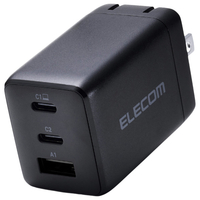 エレコム USB Power Delivery 67W AC充電器(C×2+A×1) ブラック ACDC-PD10367BK
