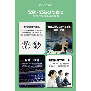 エレコム 半固体モバイルバッテリー(20000mAh/67W) ブラック DE-C87-20000BK-イメージ16