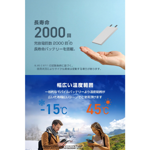 エレコム 半固体モバイルバッテリー(20000mAh/67W) ブラック DE-C87-20000BK-イメージ7