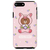 LINE FRIENDS iPhone 8 Plus/7 Plus用ケース ジャングル ブラウン ブタ KCL-DPB003-イメージ1