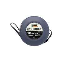 トラスコ中山 TRUSCO　ポケット鋼製巻尺　スチール　10m PKM-10