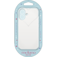 エレコム iPhone 16用meliano ソフトケース ハートフレーム クリア PM-A24AUCHCR