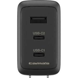 多摩電子工業 PD65W対応充電器CtoCケーブル付 ブラック TAP166UC2CC15K-イメージ2