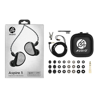 64 Audio 64A-7440 有線イヤフォン Aspire 1 Black/Silver|エディオン