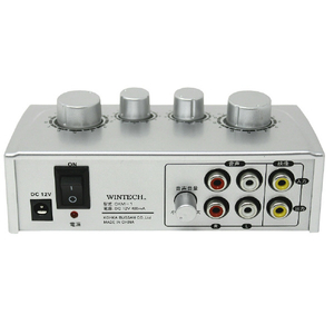 WINTECH カラオケエコーミキサー シルバー CKM-1-イメージ4