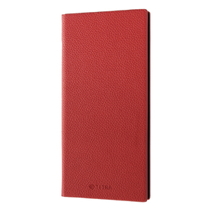 レイアウト AQUOS sense4用耐衝撃 手帳型レザーケース サイドマグネット TETRA レッド RT-AQSE4TBC1/R-イメージ1