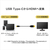 ホーリック USB Type C→HDMI変換ケーブル 2m UCHA20-744BB-イメージ2