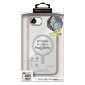 PGA iPhone 16e用MagSafe対応 ハイブリッドケース クリアベージュ PG-25KMH02BE