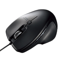 サンワサプライ 有線Type-CブルーLEDマウス(5ボタン) MA-BLC180BK