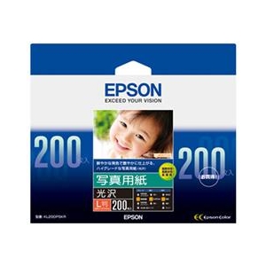 エプソン 写真用紙 光沢 L 200枚 KL200PSKR エプソン 写真用紙 光沢 L 200枚 KL200PSKR