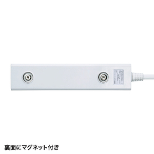 サンワサプライ 雷ガードタップ(2P・6個口・5m) ホワイト TAP-SP2116MG-5WN-イメージ5