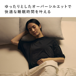 MTG SIXPAD Recovery Wear Sleep Top Short Sleeve L ブラック SO-AR-03C-L-イメージ5