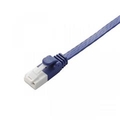 エレコム ツメ折れ防止フラットLANケーブル(Cat6A) 1．0m ブルーメタリック LD-GFAT/BM10