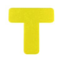 セーフラン安全用品 セーフラン/高耐久5Sフロア表示ステッカー T型 10枚 150×150mm 黄 10枚黄50150150 FC873GW-2068968