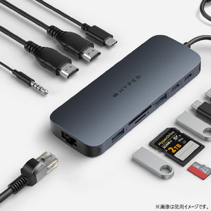Hyper HyperDrive Next Dual 4K60Hz HDMI 11 Port USB-C ハブ HP-HD4006GL-イメージ3