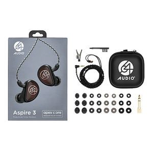 64 Audio 有線イヤホン Aspire3 Black/Red 64A-7457-イメージ5