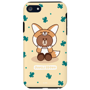 LINE FRIENDS iPhone SE3/SE2/8/7用LINE FRIENDSケース キツネ KCL-DFB002-イメージ1