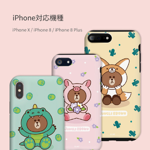 LINE FRIENDS iPhone SE3/SE2/8/7用LINE FRIENDSケース キツネ KCL-DFB002-イメージ6