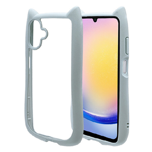 ラスタバナナ GALAXY A25 5G用MIMI 猫耳ハイブリッドケース TPU×PC スモーキーブルー 8737GA25HPSBL-イメージ1