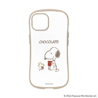 Hamee iPhone 14用ハイブリッドケース iFace First Class Cafe PEANUTS/ピーナッツ スヌーピー・チョコレート 41-947463