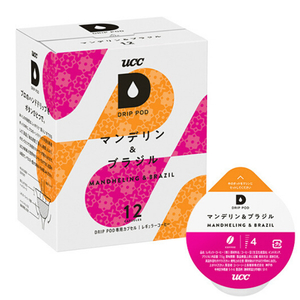 UCC DRIP POD専用カプセル マンデリン&ブラジル(12個入り) DPMB002 UCC DRIP POD専用カプセル マンデリン&ブラジル(12個入り) DPMB002