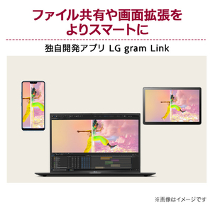 LGエレクトロニクス ノートパソコン LG gram オブシディアンブラック 14Z90S-MA78J2-イメージ5