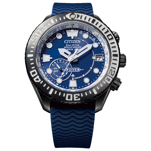 シチズン エコ・ドライブGPS衛星電波時計 プロマスター MARINEシリーズ ダイバー200m マリーンブルー CC5006-06L エコ 0mm