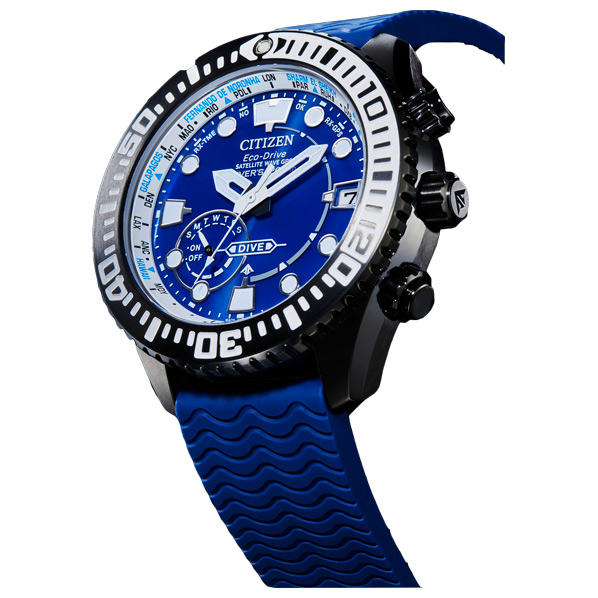 シチズン エコ・ドライブGPS衛星電波時計 プロマスター MARINEシリーズ ダイバー200m マリーンブルー CC5006-06L エコ 0mm