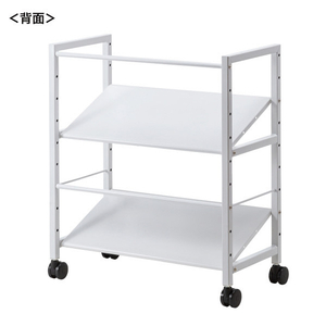 サンワサプライ 高耐荷重ワゴン（2段） ホワイト WG-207-イメージ12
