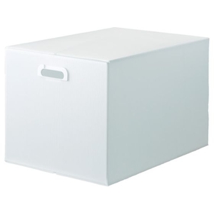 トラスコ中山 TRUSCO ダンボールプラスチックケース 5枚 B3 取っ手穴有 半透明 FC597HH-1145740-イメージ2