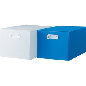 トラスコ中山 TRUSCO ダンボールプラスチックケース 5枚 B3 取っ手穴有 半透明 FC597HH-1145740-イメージ3