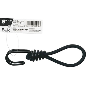 ユタカメイク ゴム ループバンジー 6mm×100mm ブラックBL-1012 FC142XG-5730540-イメージ1