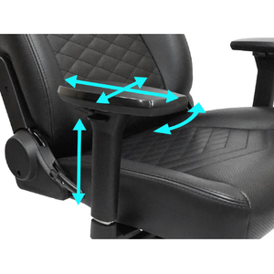 noblechairs ゲーミングチェア ICON(アイコン) ブラック/ホワイト NBL-ICN-PU-BPW-SGL-ED-イメージ8
