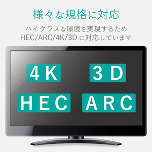 エレコム 長尺HDMIケーブル 30m ブラック DH-HDLMN30BK-イメージ5