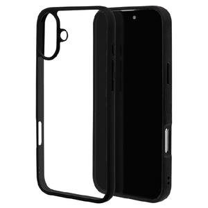 ラスタバナナ iPhone 16 Plus用RHINOXハイブリッドケース TPU×アクリル ブラック×クリア 8263IP467HABK-イメージ1