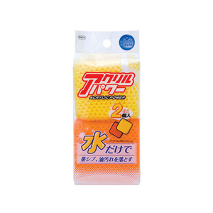 オーエ アクリル スポンジミニ イエロー・オレンジ 2個 FC98210-イメージ1