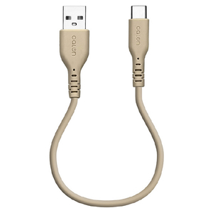 ラスタバナナ USB Type-A to USB Type-C シリコンケーブル(0．2m) calon トープ R02CAAC3A06TA-イメージ1