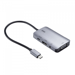 サンワサプライ USB Type C-HDMI/VGA変換アダプタ(4K/30Hz/PD対応) AD-ALCHV02-イメージ10